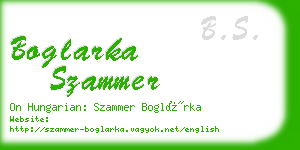 boglarka szammer business card